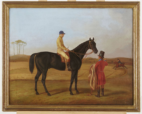 Albrecht Adam - und seine Söhne Benno (1812-1892) und Franz (1815-1886) - Der Herzogliche Jockey Richard Parkinson auf Egrimont