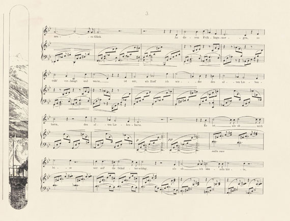Max Klinger - Brahms-Phantasie. Einundvierzig Stiche, Radierungen und Steinzeichnungen zu Compositionen von Johannes Brahms. Radier-Opus XII - Weitere Abbildung