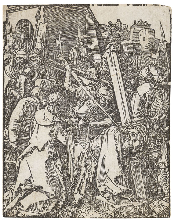 Albrecht Dürer - 4 Bll.: Geburt Christi. Christus vor Herodes. Die Dornenkrönung. Die Kreuztragung (aus der kleinen Holzschnittpassion) - Weitere Abbildung