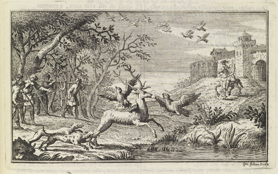  Jagd - Thuillier, P., Il Falconiere. 1735. - Weitere Abbildung