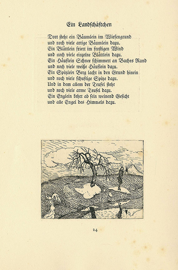 Karl Walser - Walser, R., Gedichte. 1909
