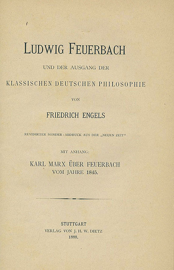 Friedrich Engels - Ludwig Feuerbach. 1845