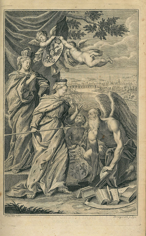Johann Burchard Mencke - Scriptores rerum Germanicarum. 1728. 3 Bde