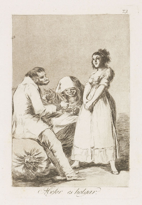 Francisco de Goya - Mejor es holgar