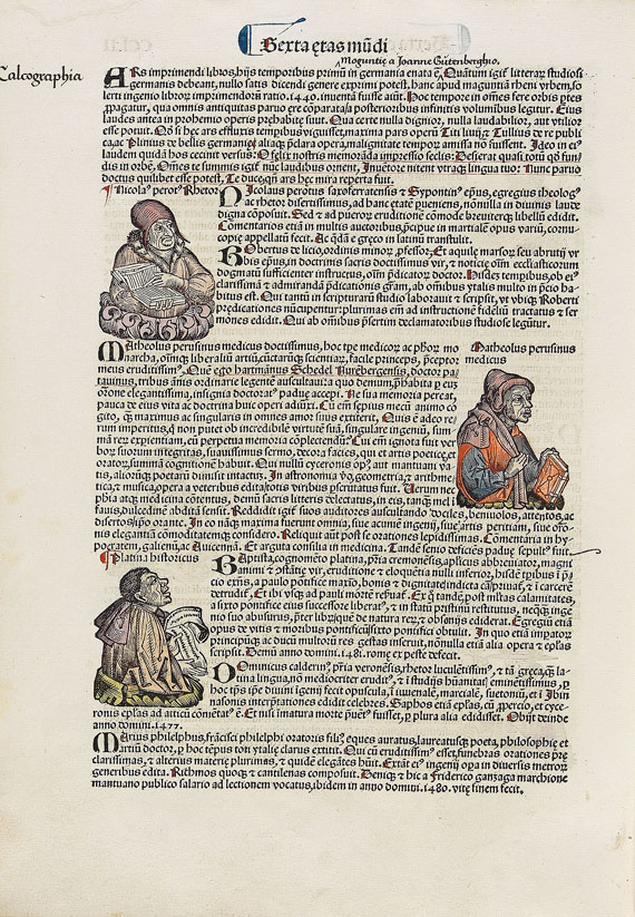 Hartmann Schedel - Weltchronik. 1493. Cincinnius-Exemplar.