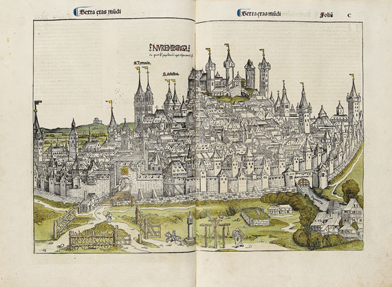 Hartmann Schedel - Weltchronik. 1493. Cincinnius-Exemplar.