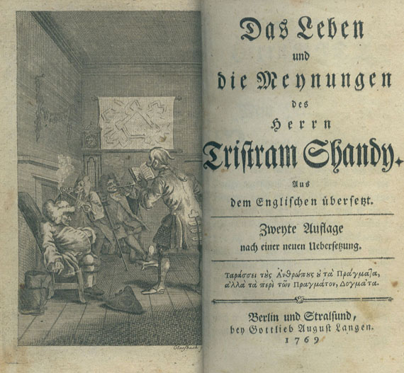 Laurence Sterne - Das Leben und die Meynungen des Herrn Tristram Shandy. 1764-70.