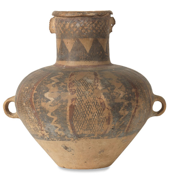Eduard Zimmermann - Chinesische Vase, Pan-Chan Typ. 2000-1700 v. Chr. Aus dem Besitz von Ed. Zimmermann. - Weitere Abbildung