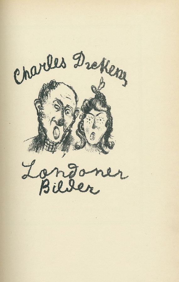 Szalit-Marcus, R. - Dickens, Ch., Londoner Bilder. 1923