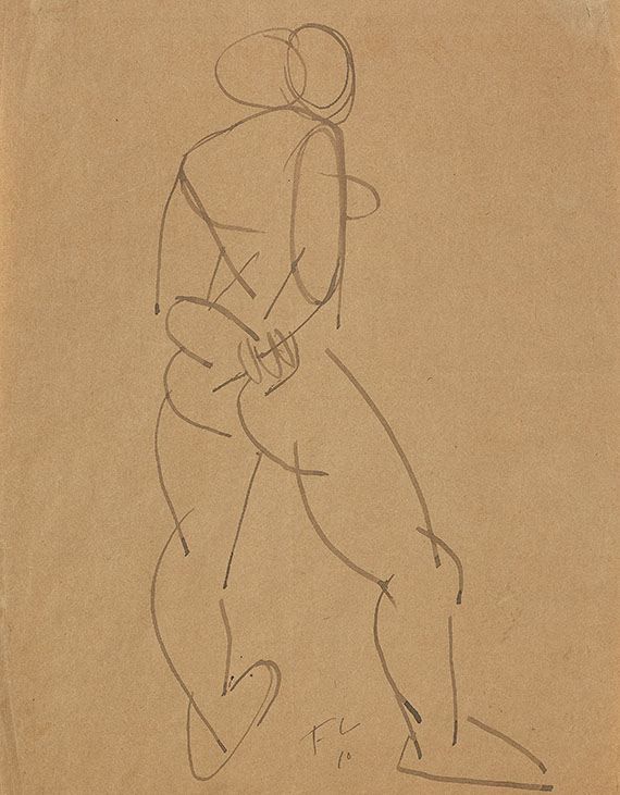 Fernand Léger - Stehender weiblicher Akt von hinten