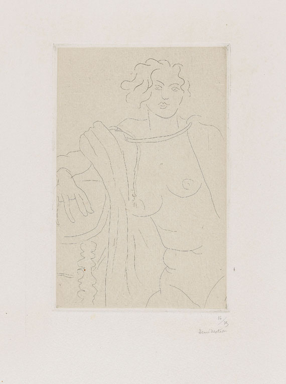 Henri Matisse - Figure assise, le bras droit appuyé sur une table