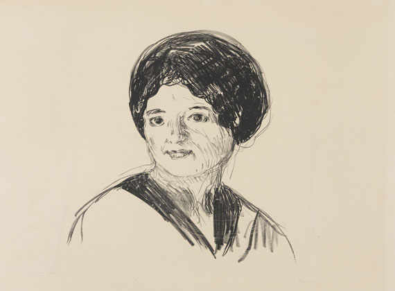 Edvard Munch - Junge Frau (Ung kvinne)