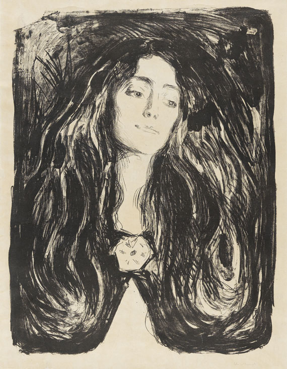 Edvard Munch - The Brooch. Eva Mudocci