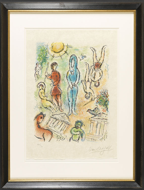 Marc Chagall - In der Hölle - Rahmenbild