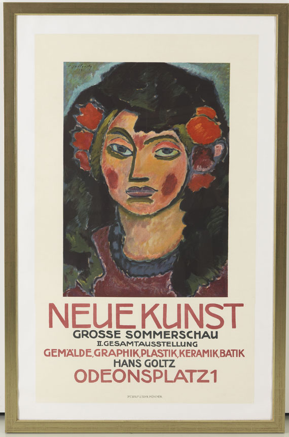 Alexej von Jawlensky - Plakat für die große Sommerschau der Galerie Neue Kunst, München - Rahmenbild
