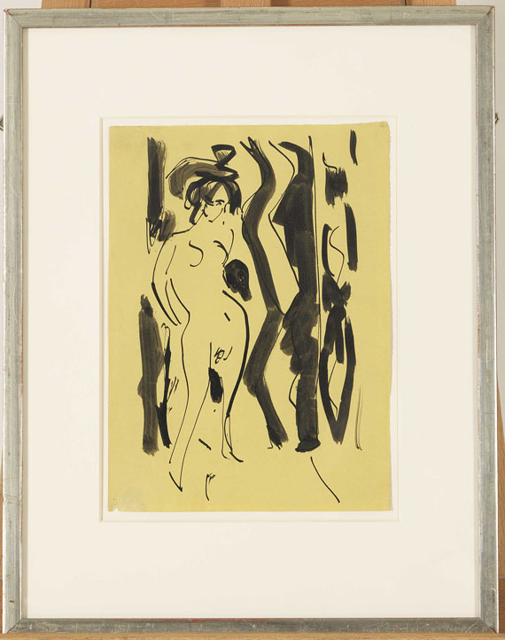 Ernst Ludwig Kirchner - Frauenakt - Rahmenbild