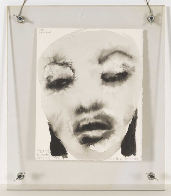 Marlene Dumas - Copy of a Model (Naomi Campbell) - Rahmenbild
