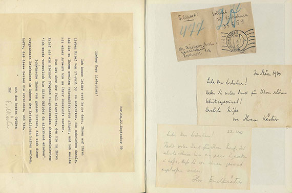 Erich Kästner - 2 Werke mit Autographen. 1938-49 - Weitere Abbildung