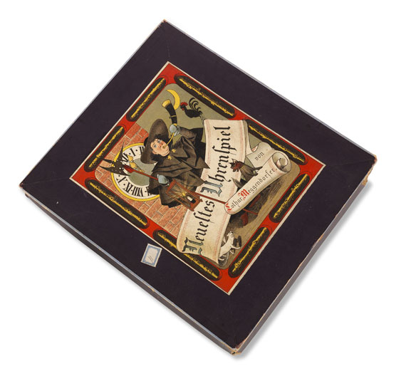 Lothar Meggendorfer - Neuestes Uhrenspiel. 1890 - Weitere Abbildung