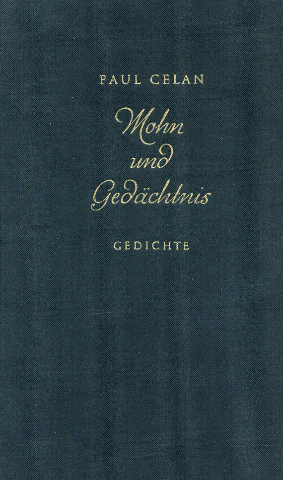Paul Celan - Mohn und Gedächtnis (signiert) - Dabei: Von Schwelle zu Schwelle. 2 Bde. 1965 - Weitere Abbildung