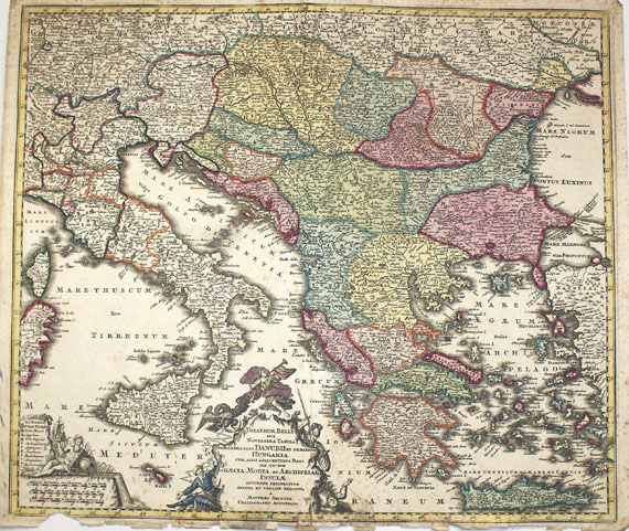  Konvolut - 39 Bll. Karten (Europa). Um 1740. - Weitere Abbildung