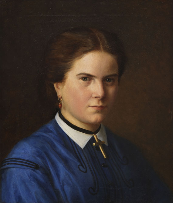 Carl Christian Vogel von Vogelstein - Porträt der Klara Schrader (geboren 1844)