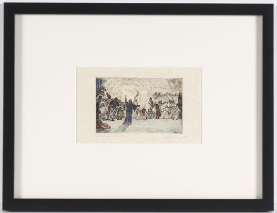 James Ensor - Christus unter den Bettlern (Le Christ aux mendiants) - Rahmenbild