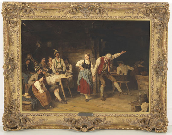 Franz von Defregger - Großvaters Tanzunterricht