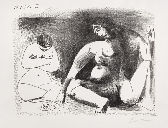 Pablo Picasso - Deux Femmes accroupies