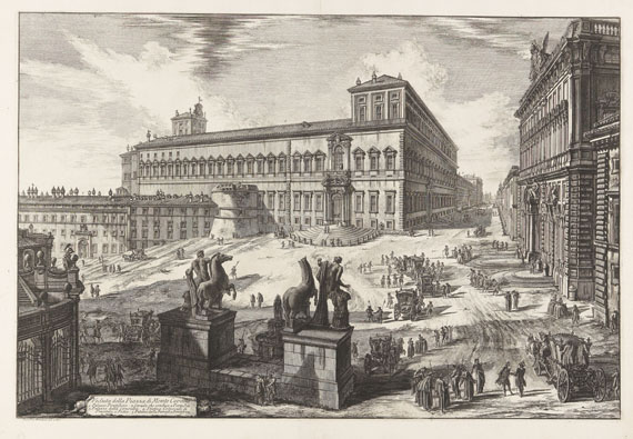 Giovanni Battista Piranesi - Veduta della Piazza di Monte Cavallo