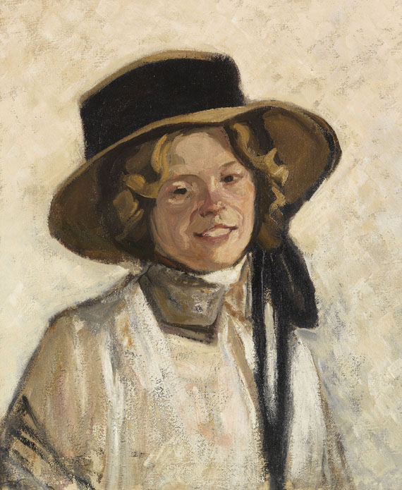 Julius Seyler - Mädchen mit Hut