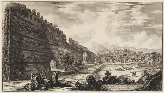 Giovanni Battista Piranesi - Veduta degli Avanzi del castro Pretorio nella Villa Adriana a Tivoli
