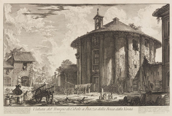 Giovanni Battista Piranesi - Veduta del Tempio di Cibele a Piazza della Bocca della Verità