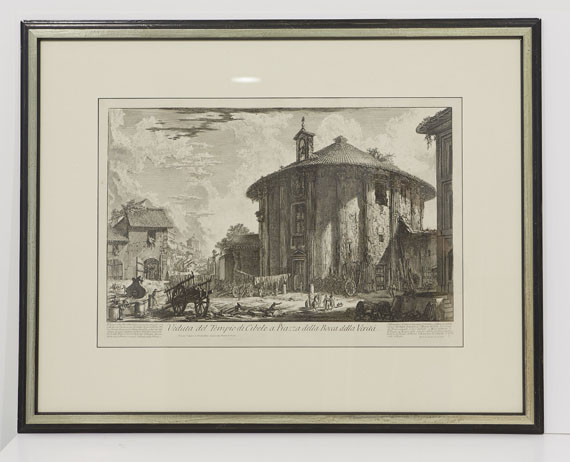 Giovanni Battista Piranesi - Veduta del Tempio di Cibele a Piazza della Bocca della Verità - Rahmenbild