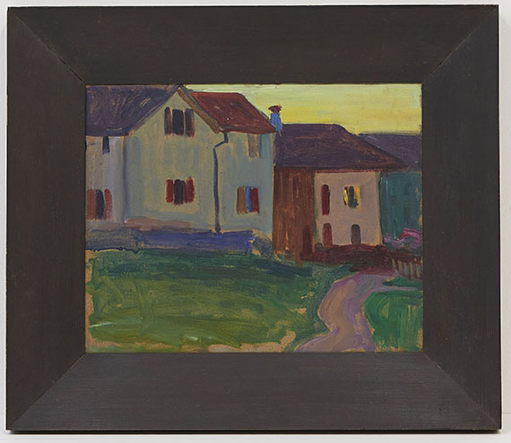 Gabriele Münter - Häuser in Murnau - Rahmenbild