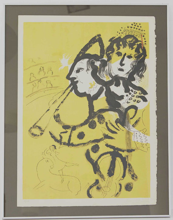 Chagall - Le clown musicien
