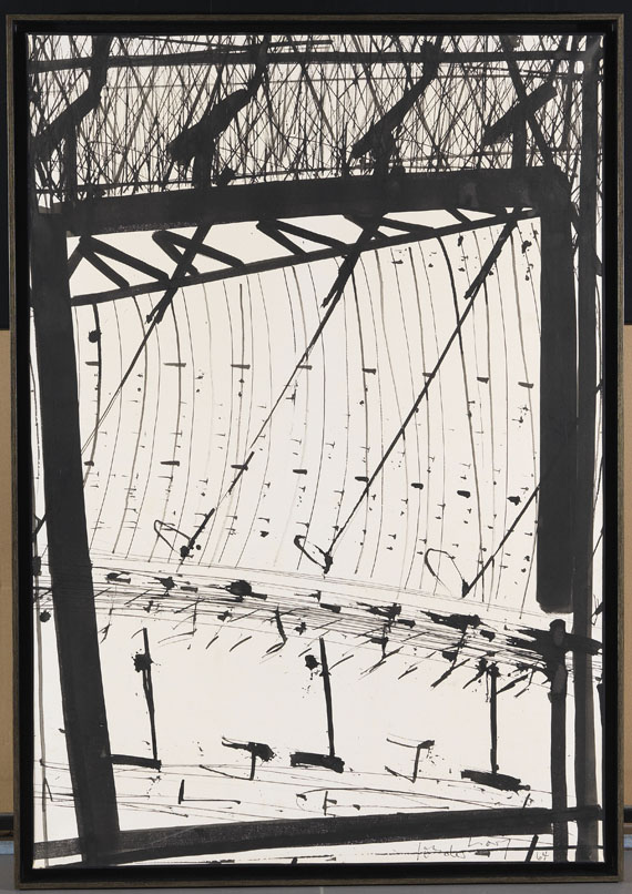 K.R.H. (d.i. Kurt R. Hoffmann) Sonderborg - Pinceau, bambou et plume d´oie - Rahmenbild