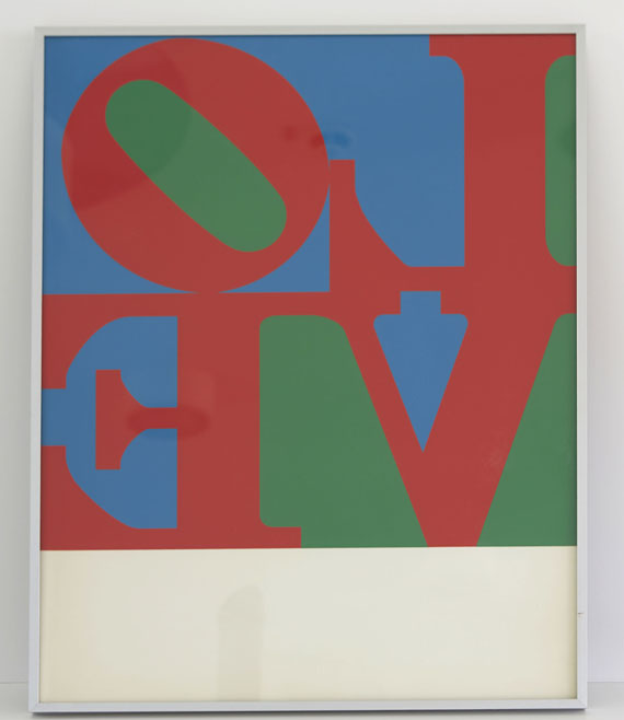 Robert Indiana - Love Wall (Love Frieze) - 4-teilig - Rahmenbild