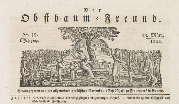 Obstbaum-Freund, Der - Fürst, Der Obstbaum-Freund. 1828-37. 17 Bde.