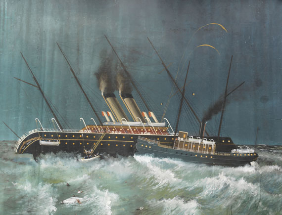 Deutschland - Untergang des Auswanderer-Dampfers "Elbe" 1895