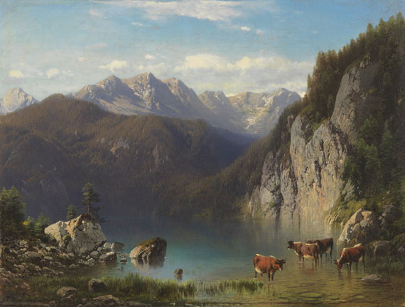 Carl Millner - Der Alpsee bei Hohenschwangau