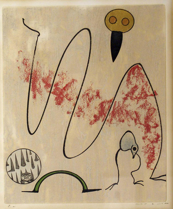 Max Ernst - 1 sign. Radierung aus "Oiseaux en péril"