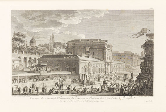 Jean Claude Richard de Saint-Non - Voyage pittoresque ... de Naples et de Sicile. 5 Bde. 1781-86.