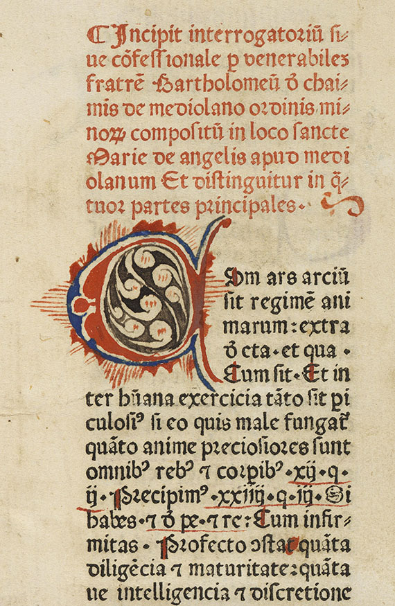 Bartholomaeus de Chaimis - Confessionale. 1480. - Weitere Abbildung