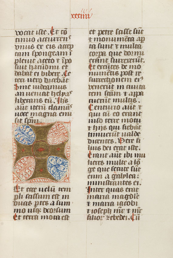   - Missale von Mechelen (Pergament-Manuskript). Um 1420. - Weitere Abbildung
