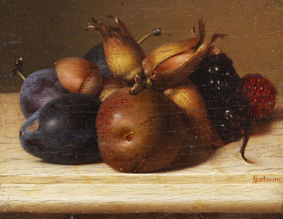 Jakob Lehnen - Stillleben mit Früchten und Nüssen