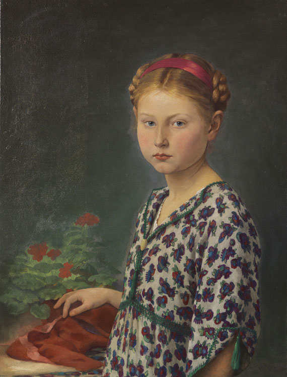 Karl Ludwig Hartig - Porträt eines Mädchens