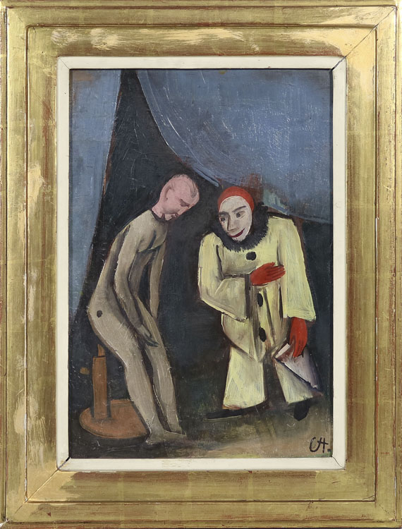 Karl Hofer - Clown und Puppe - Rahmenbild