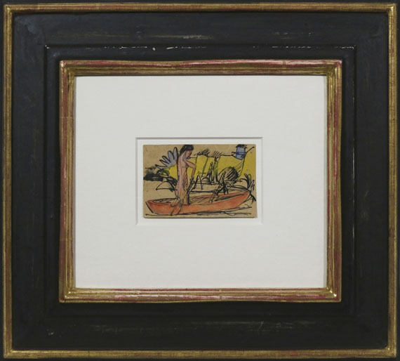 Ernst Ludwig Kirchner - Rudernder Akt - Rahmenbild