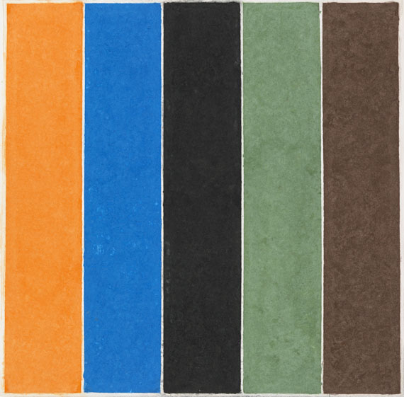 Ellsworth Kelly - Coloured Paper Image XXI (Orange Blue Black Green Brown)